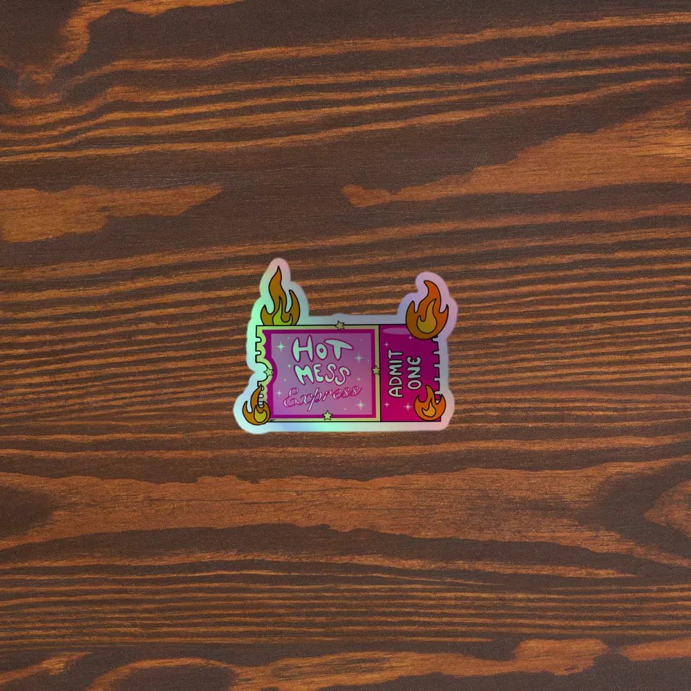 All Aboard Holographic Sticker product image (3)