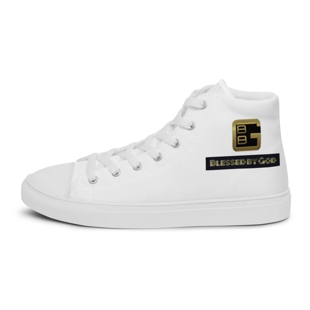 Blessed by God White High Tops V2 product image (6)