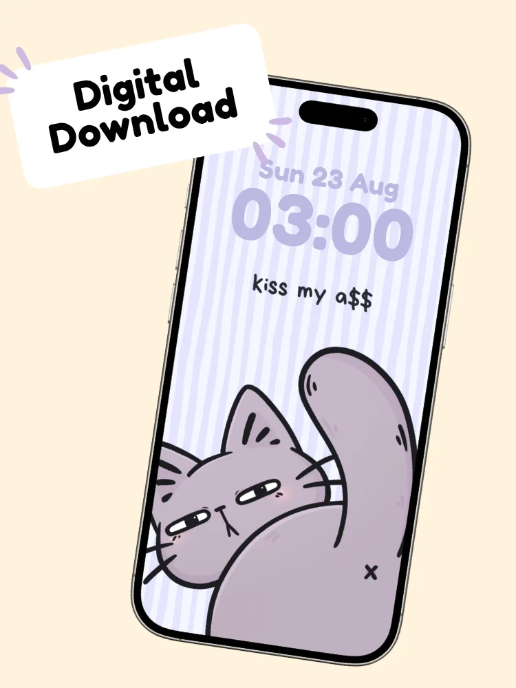 Kiss My Bum Phone Wallpaper product image (1)