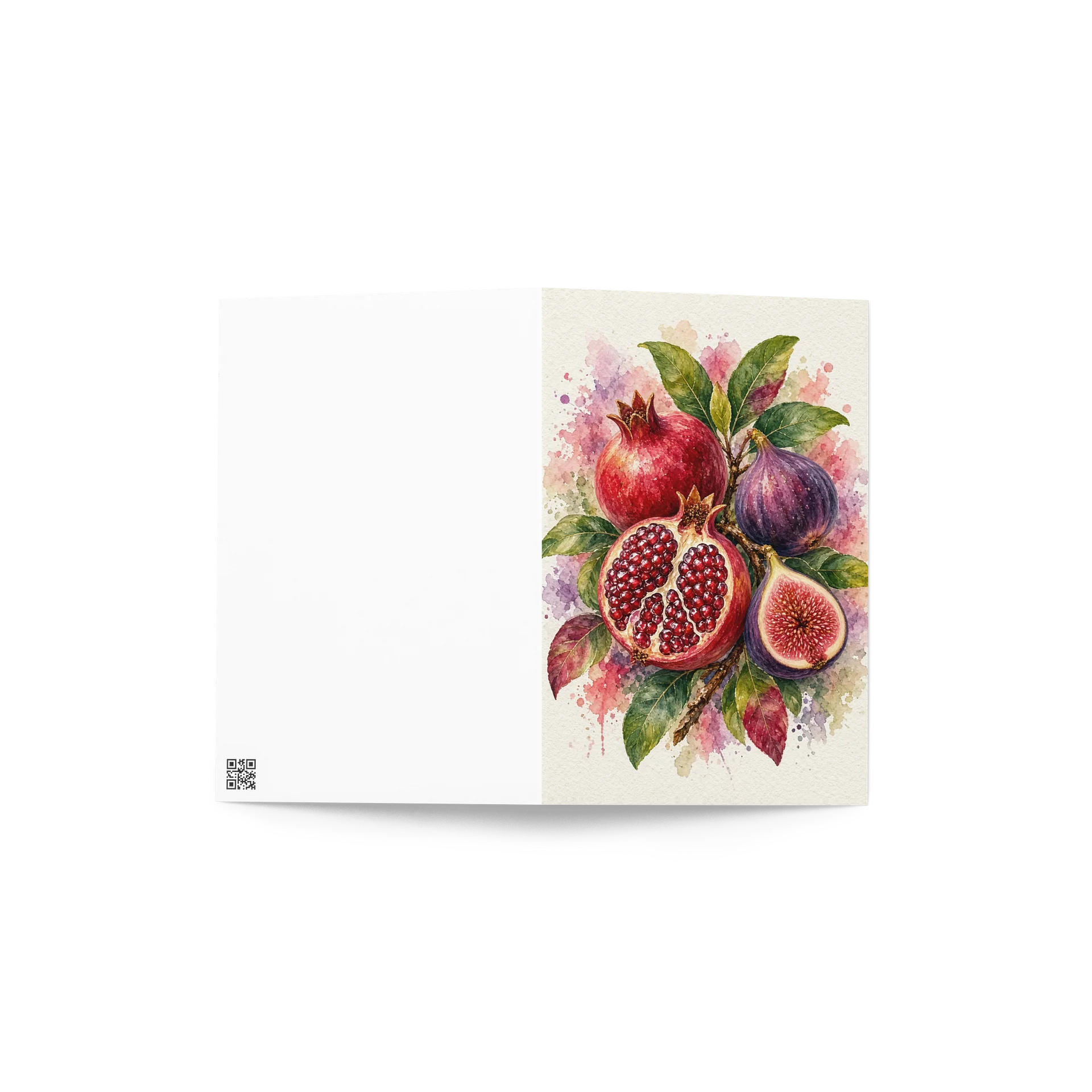 Watercolor Pomegranate & Fig Greeting Card product image (4)