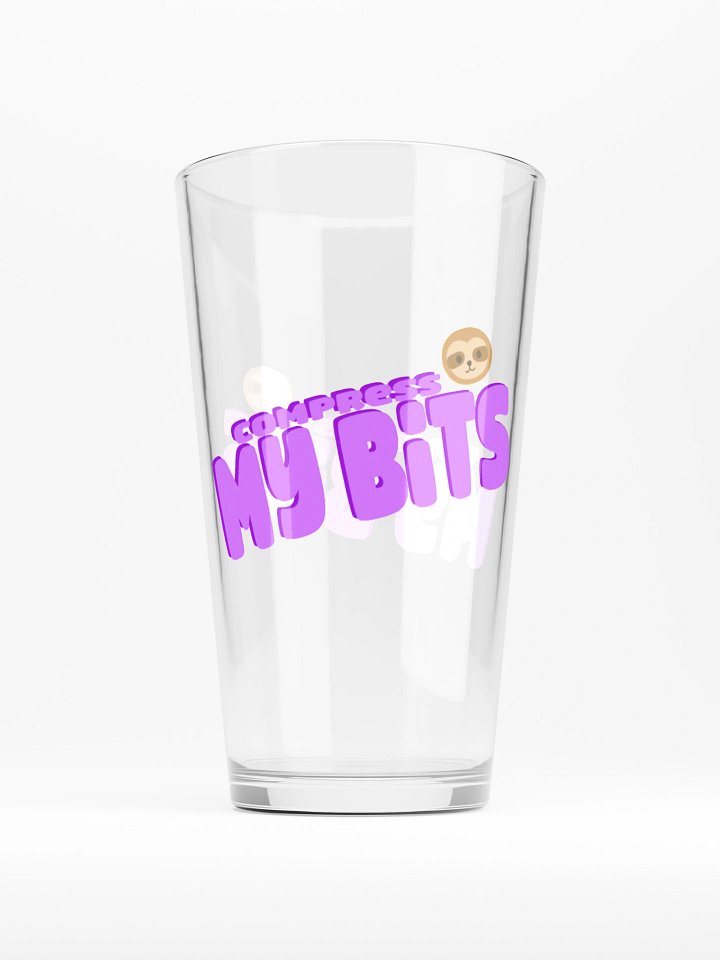 Compress My Bits Pint Glass product image (1)
