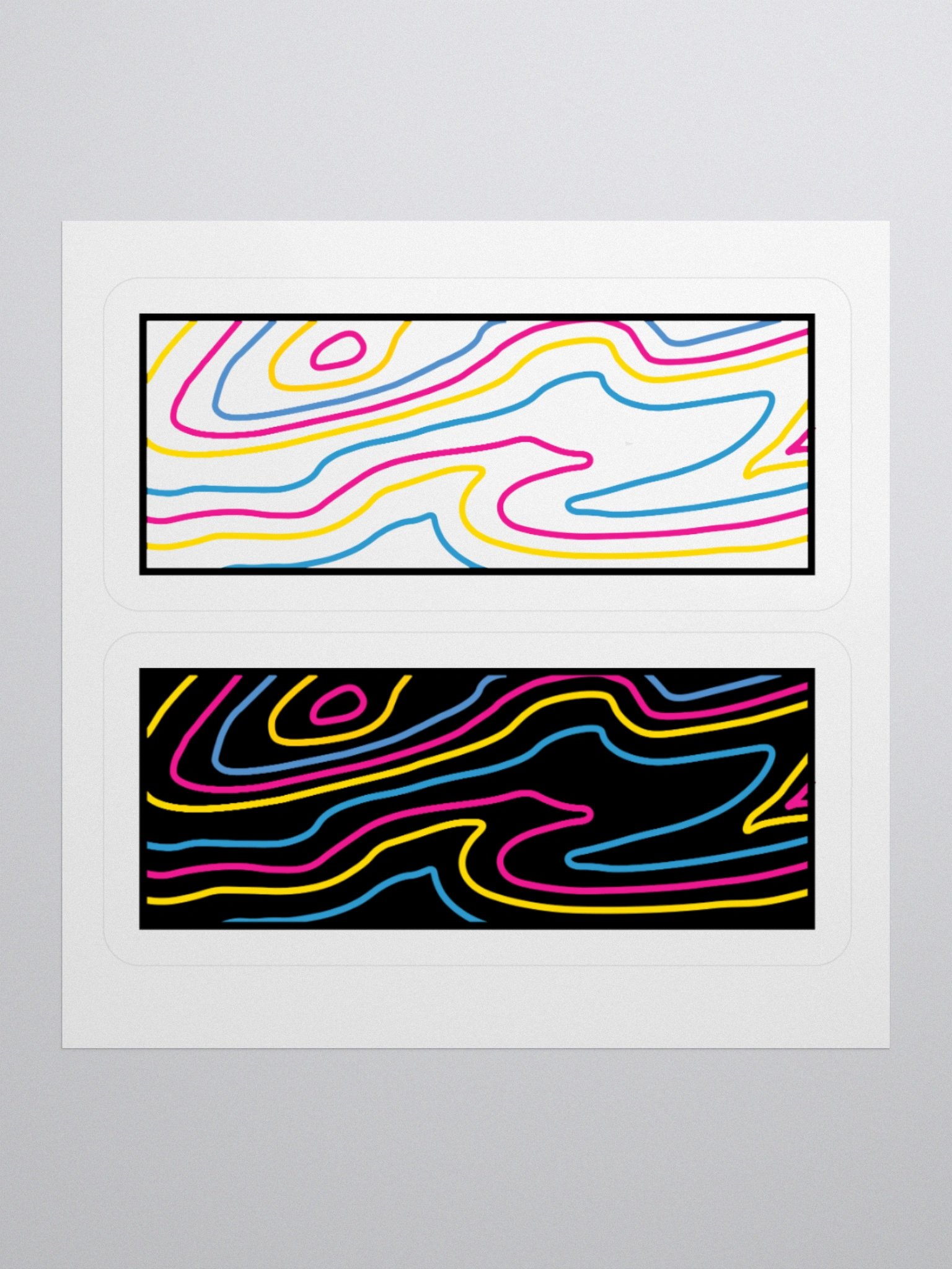 Topographic Pride- Pan stickers product image (1)