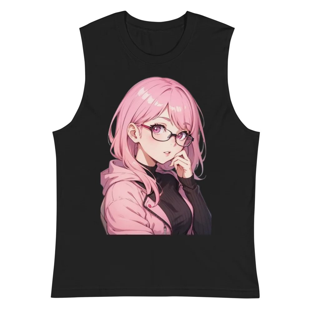 (PINK WAIFU) K Muscle Shirt product image (2)