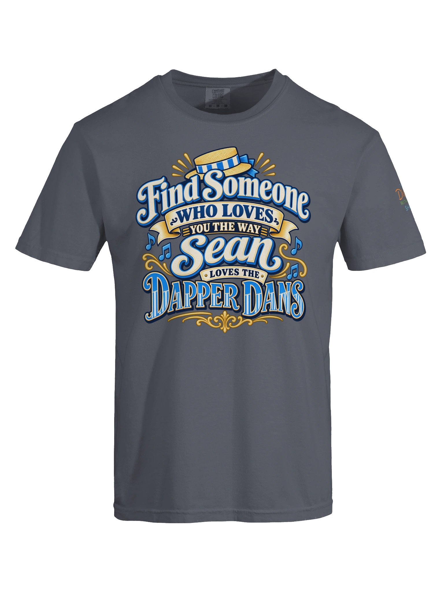 Find Someone Who Loves You the Way Sean Loves the Dapper Dans | Blue Relaxed Fit Tee | TDWSS product image (51)