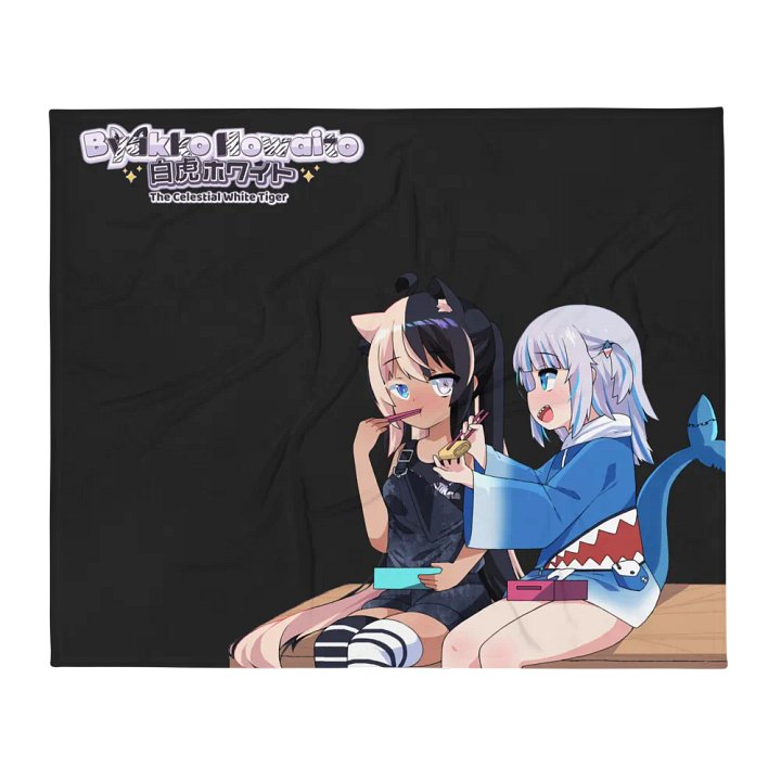 Throw Blanket - Byakko x Gura Full Black Edition product image (2)