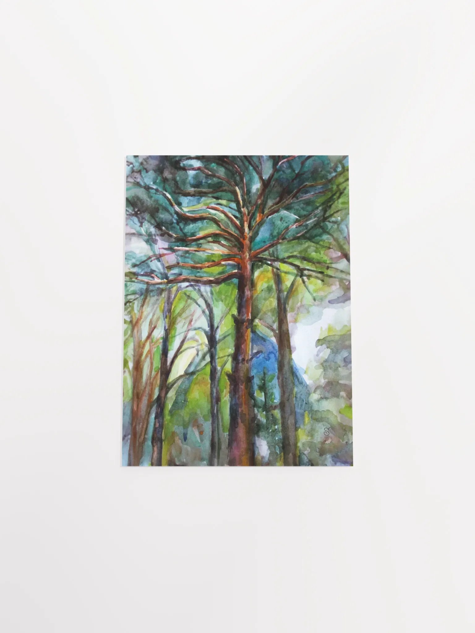 Enchanted Forest Watercolor Poster - Dacha Pine product image (7)