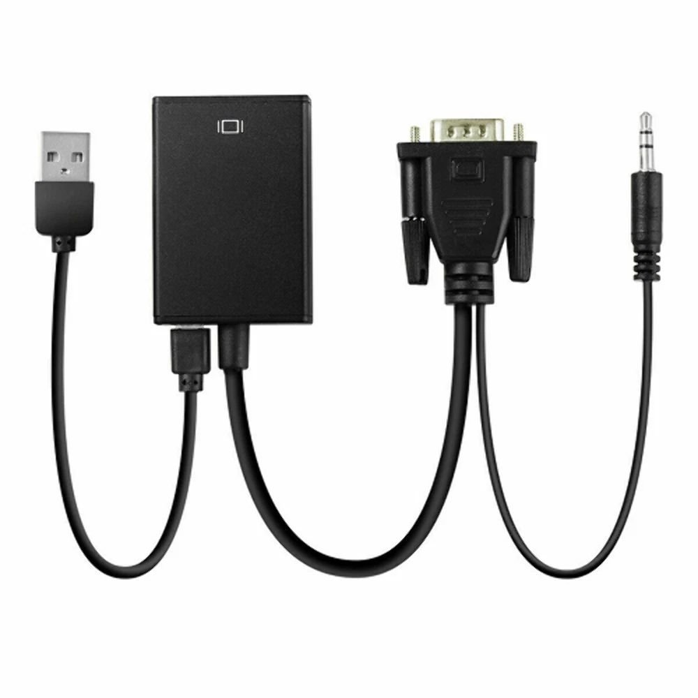 VGA to HDMI 1080P Converter Adapter Audio Output product image (4)