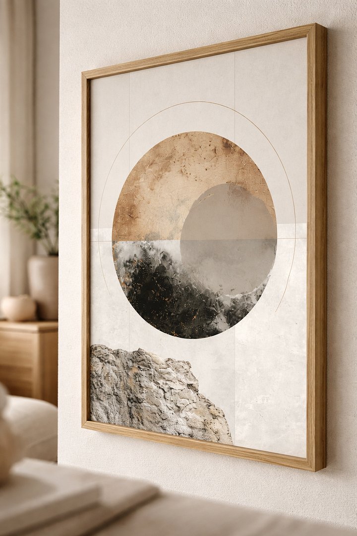 Affiches Cercles Enso Zen Japandi Beige Pack 2 – Lot de 3 Posters Abstraits Minimalistes Nature – Décoration Murale Wabi Sabi Salon Chambre – Fichiers Numériques A4 product image (2)
