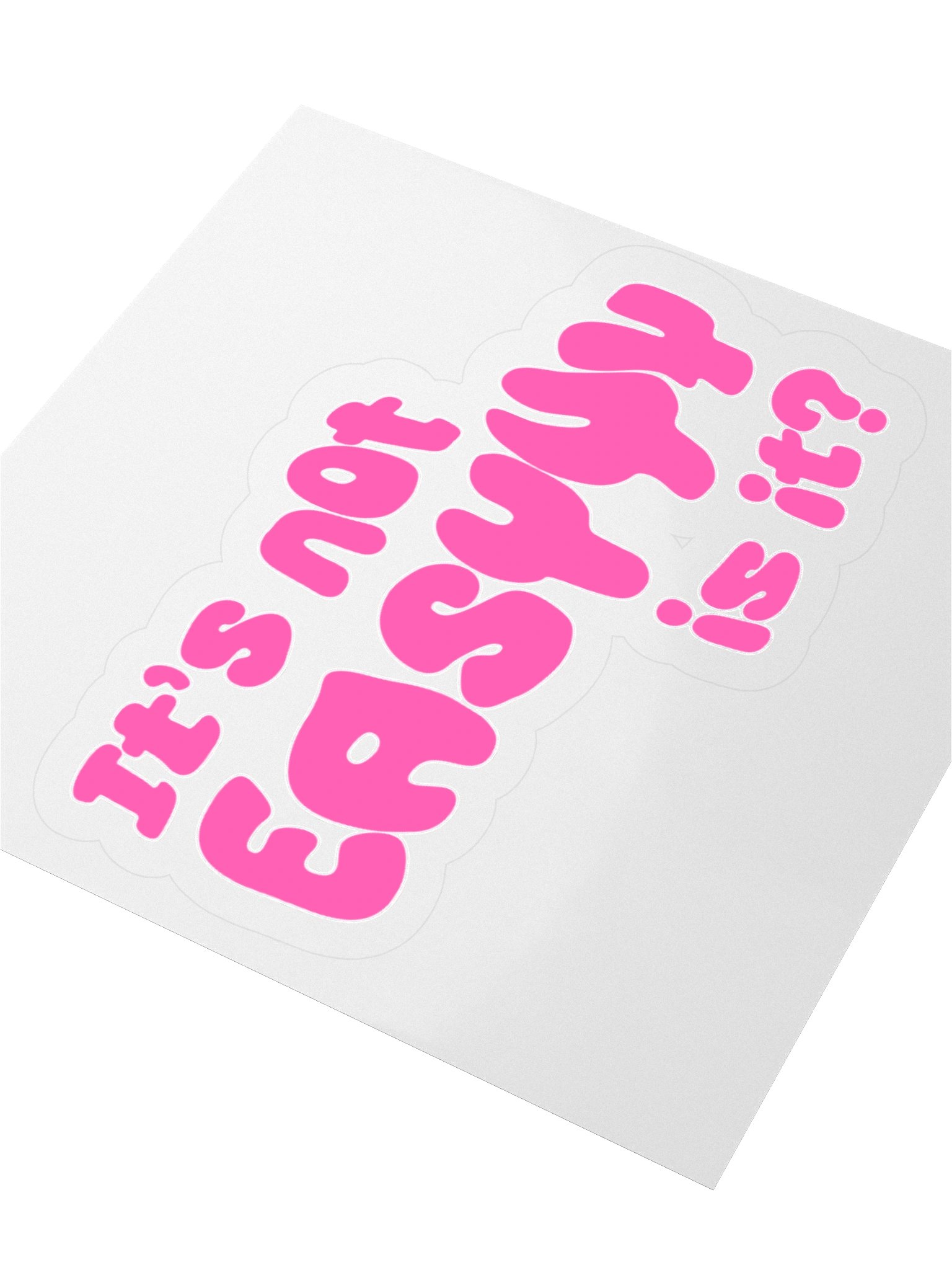 NOT EASY – SOLO STICKER product image (3)
