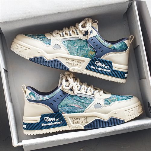 Fashion New Young Fashion Trendy Board Shoes - Blue product image (2)