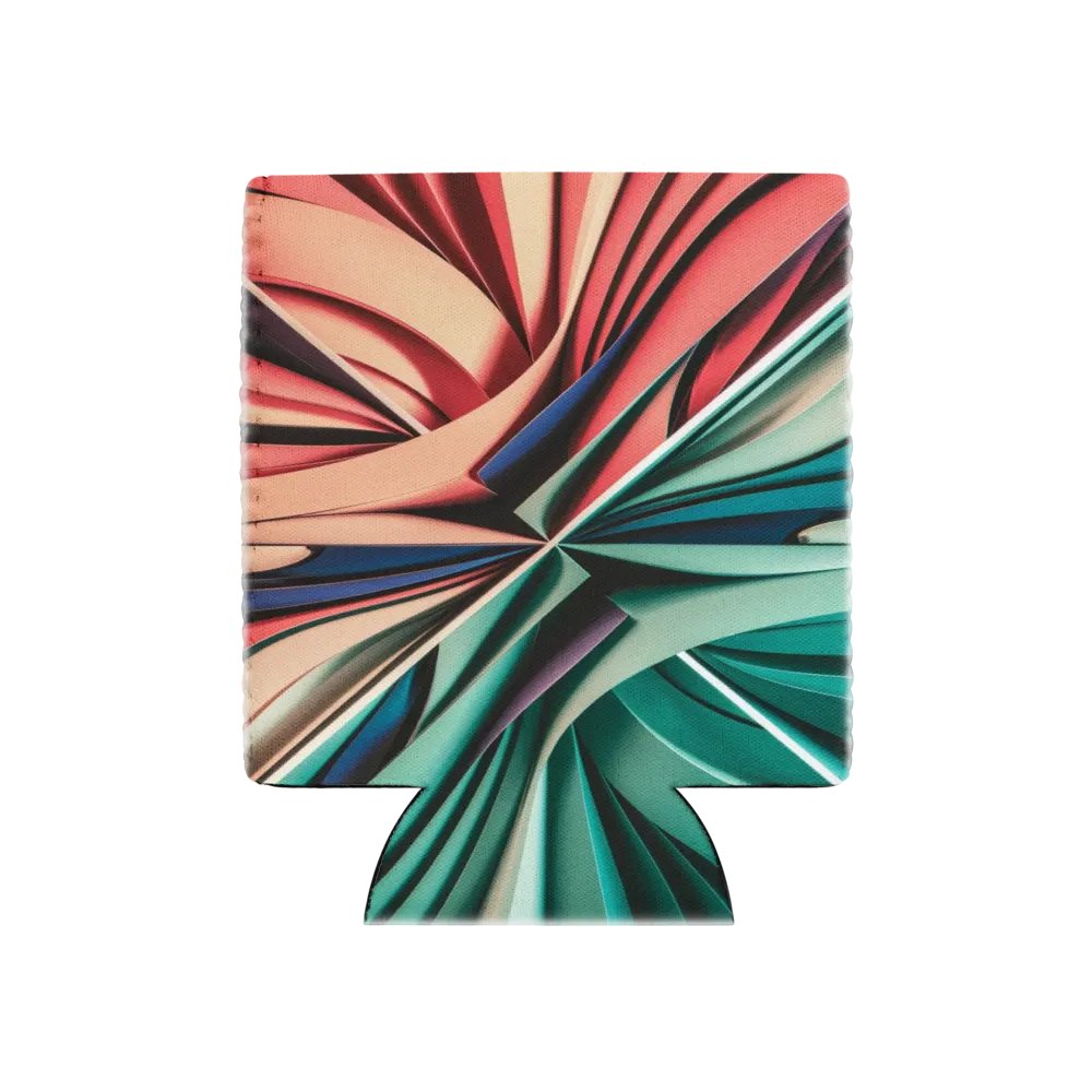 Graphic Grove Neoprene Can Cooler - Vibrant Abstract Swirl Design product image (3)
