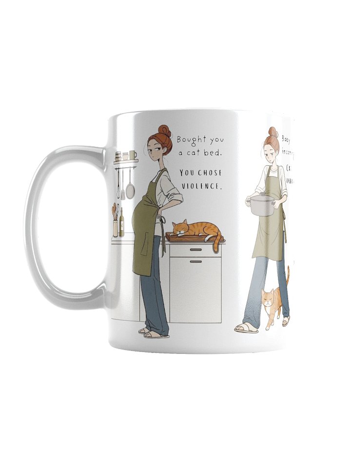 Pregnant Cat Mom Kitchen Chaos Mug product image (1)
