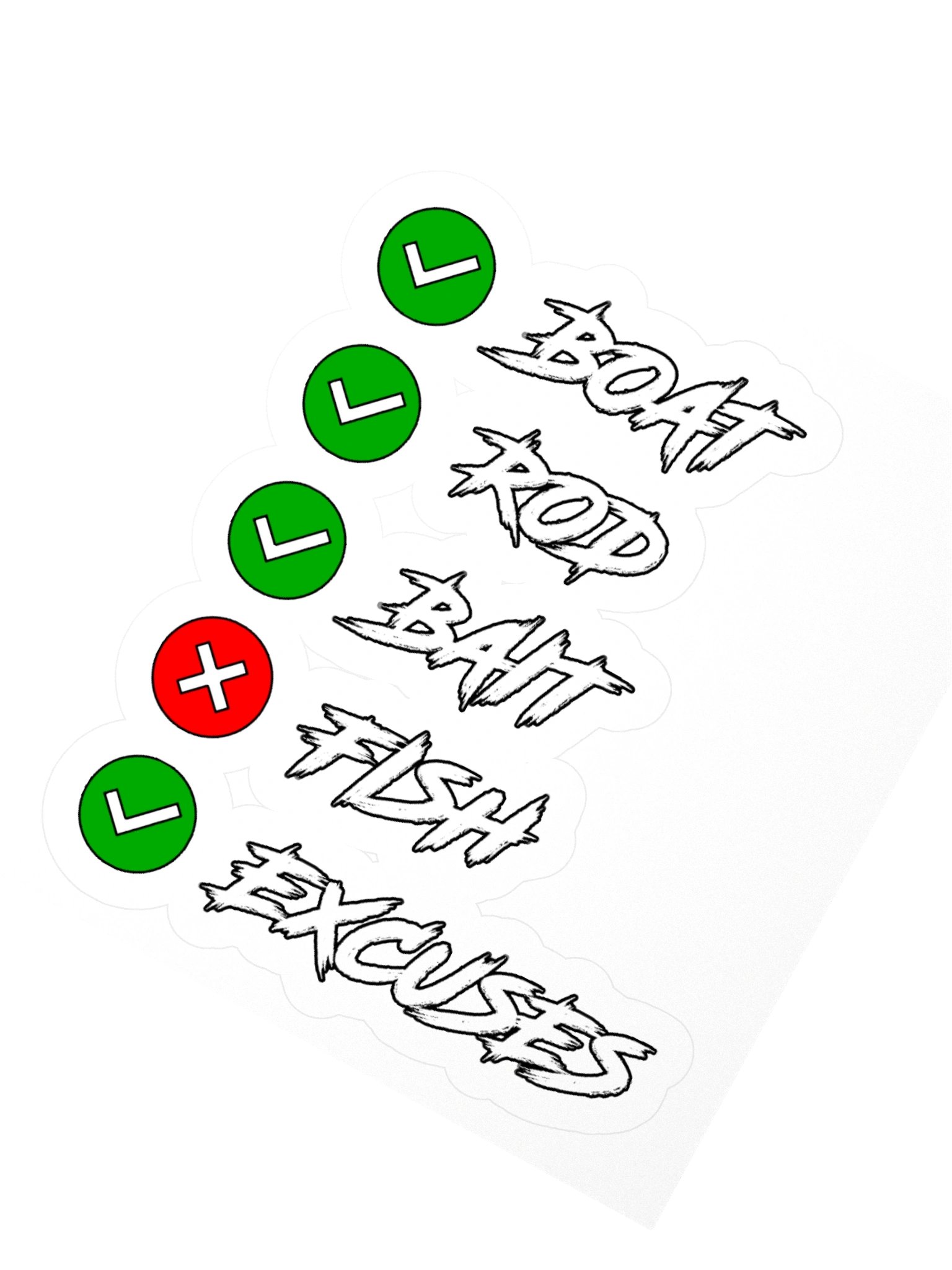 Fishing Checklist Sticker product image (5)