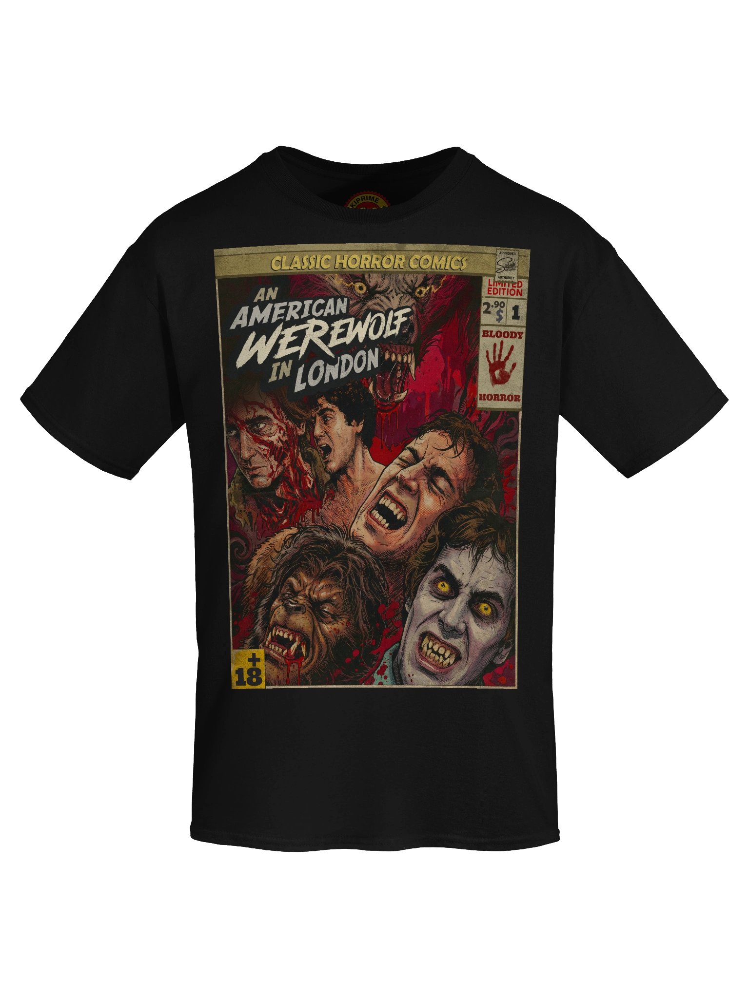 An American Werewolf in London Movie Comic Art T-Shirt product image (5)