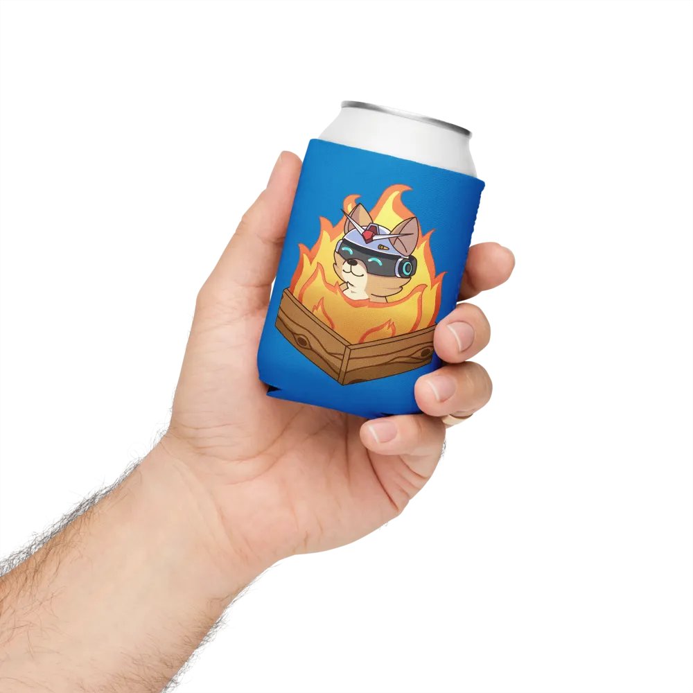 Burning Taku Koozie Can Cooler product image (4)