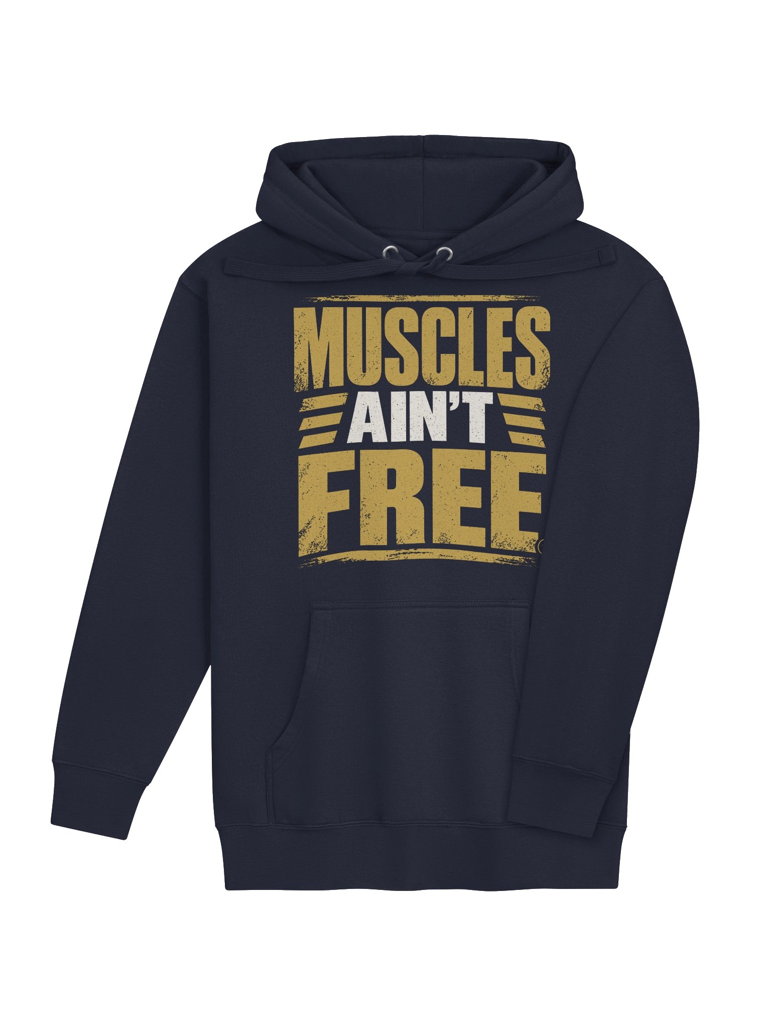 The "Muscles Ain't Free" Heavyweight Heavy-Grit Hoodie product image (4)