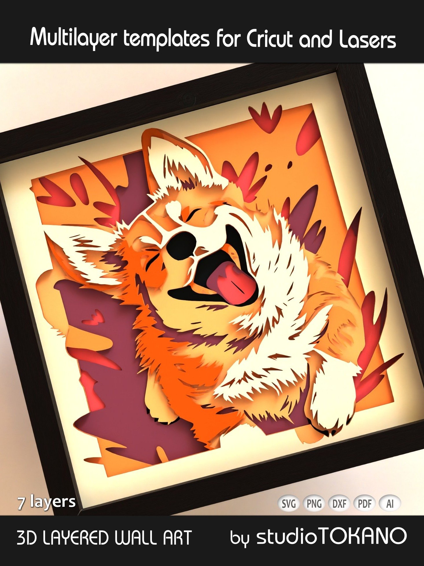Corgi 3D layered dog svg for Cricut product image (3)