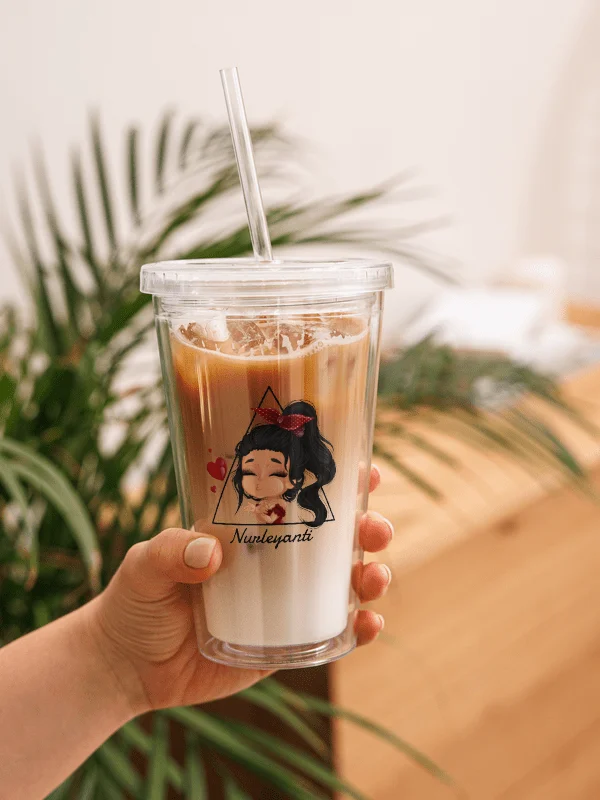 Chibi Nur plastic tumbler product image (1)