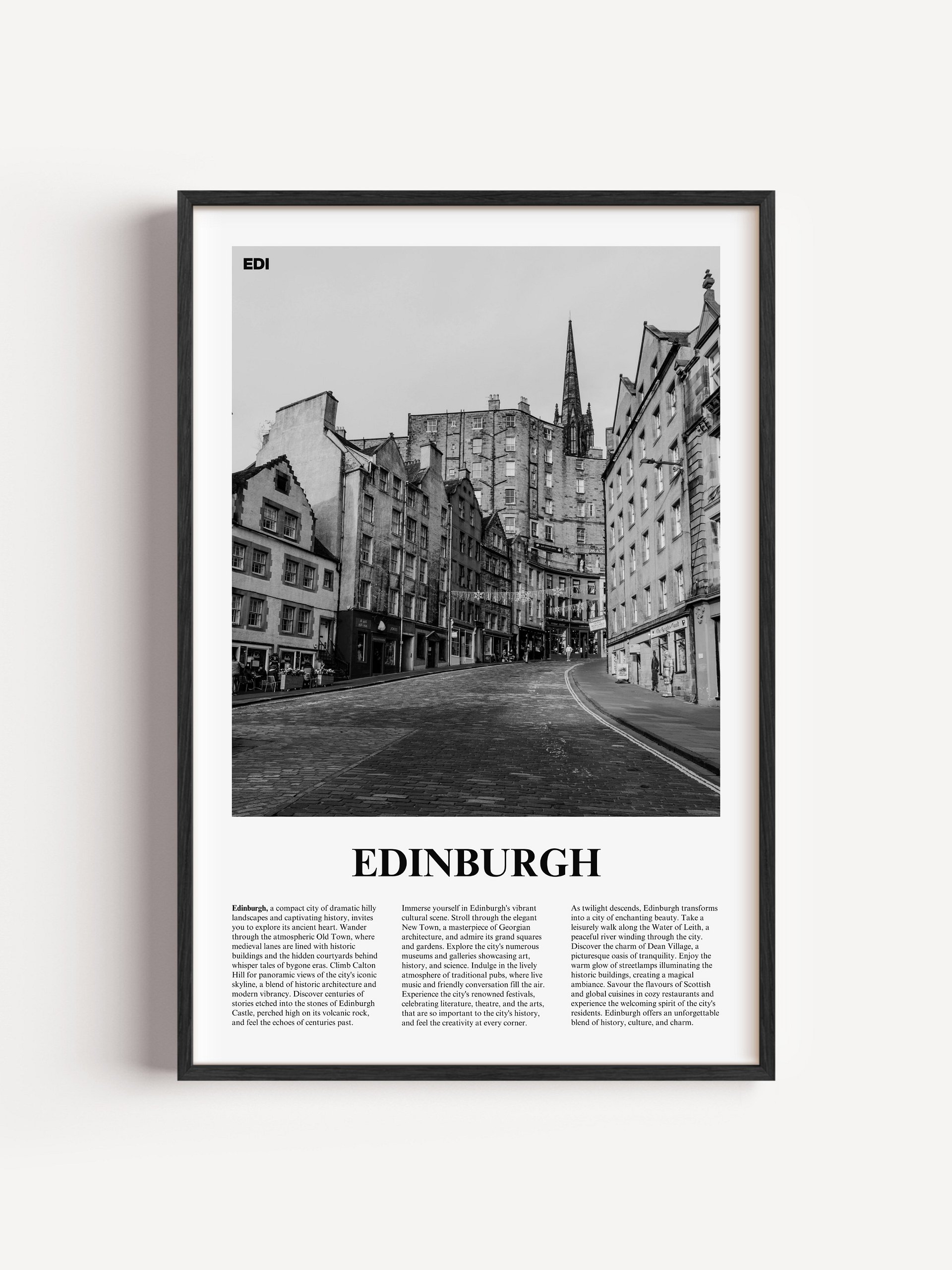 Edinburgh 03 Newspaper Poster product image (1)