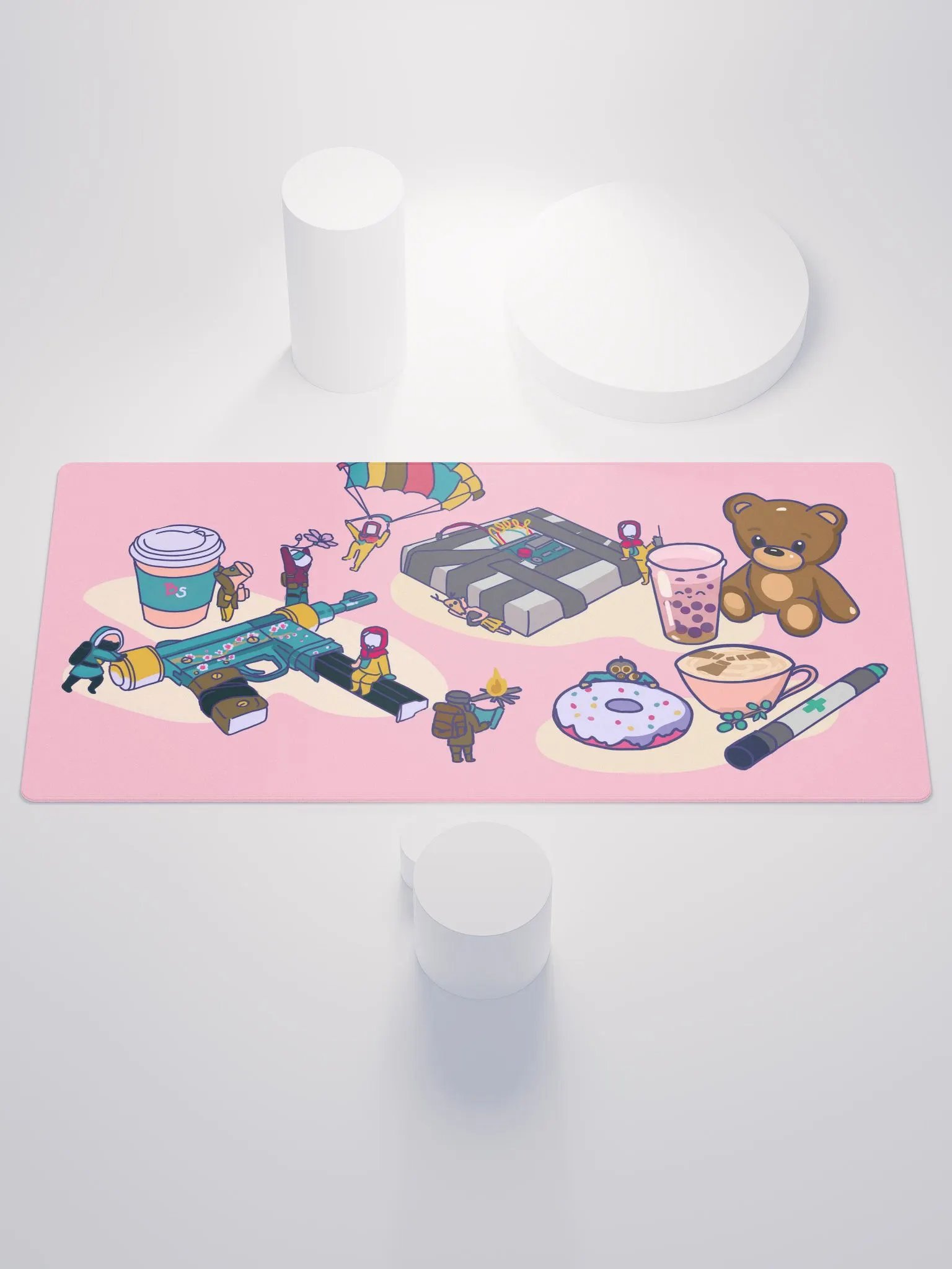 Rust Hazzy Chibi Mouse Pad - Pink product image (1)