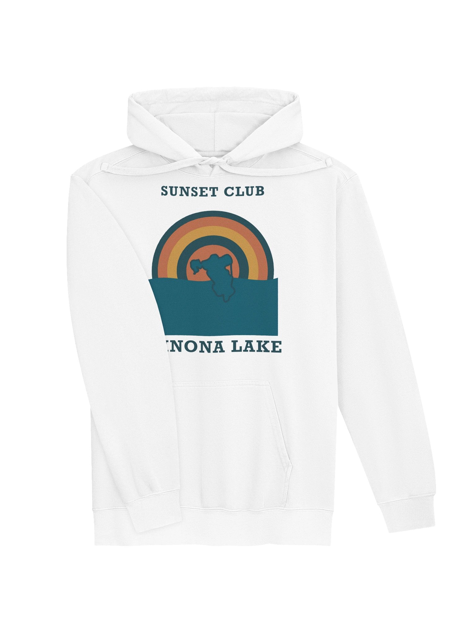 Sunset Club Comfort Colors Hoodie — Sunwashed product image (9)