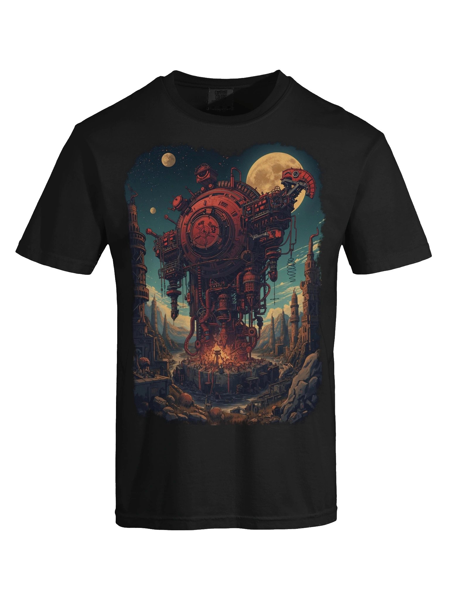 Retro-Futuristic Reactor Heavyweight T-Shirt product image (2)