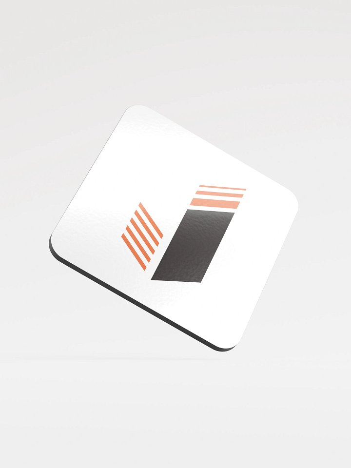 CLASSIC Logo Cork Coaster • White product image (1)