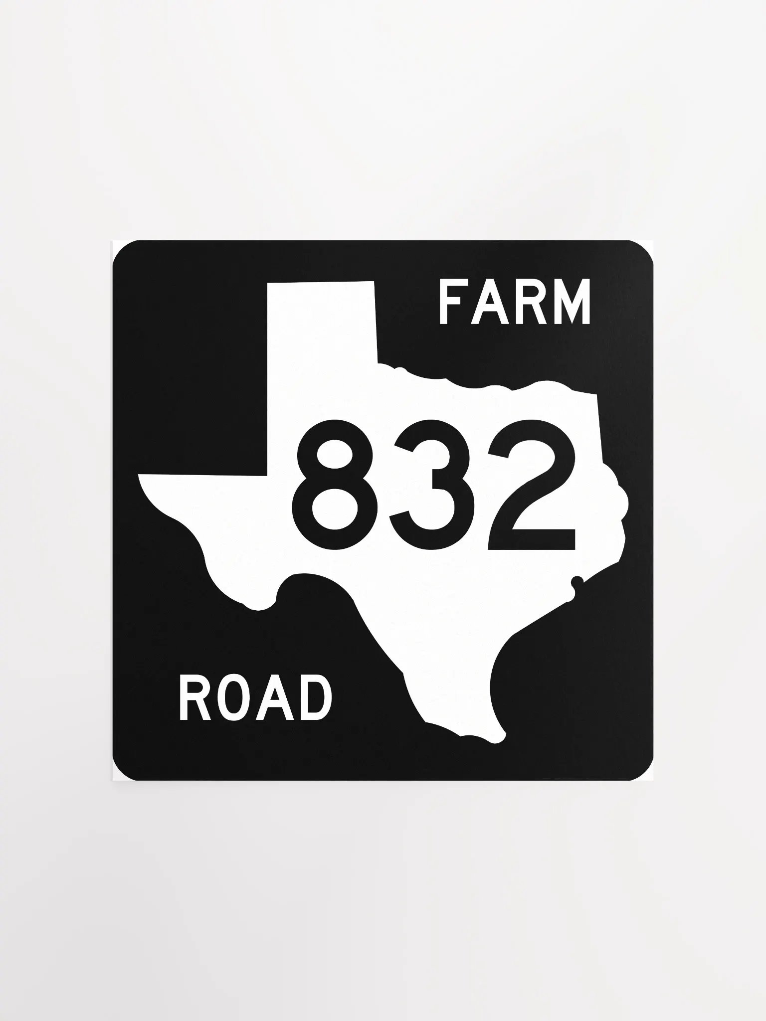 Texas Farm Road Sign FM 832 Poster product image (3)
