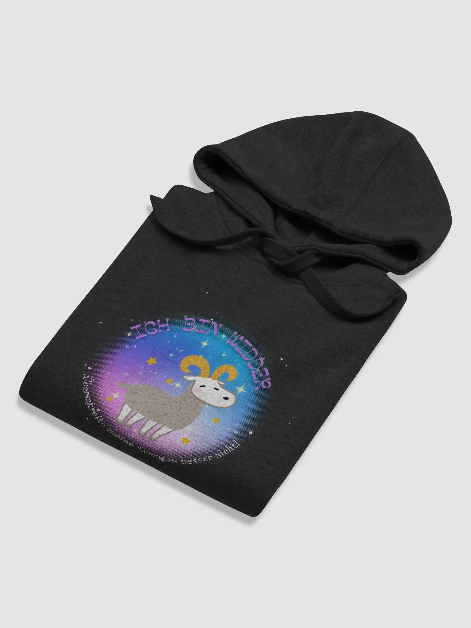 Ich bin Widder Hoodie Kaputzenpullover product image (24)