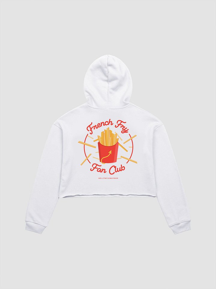 French Fry Fan Club Cropped Hoodie - White product image (1)