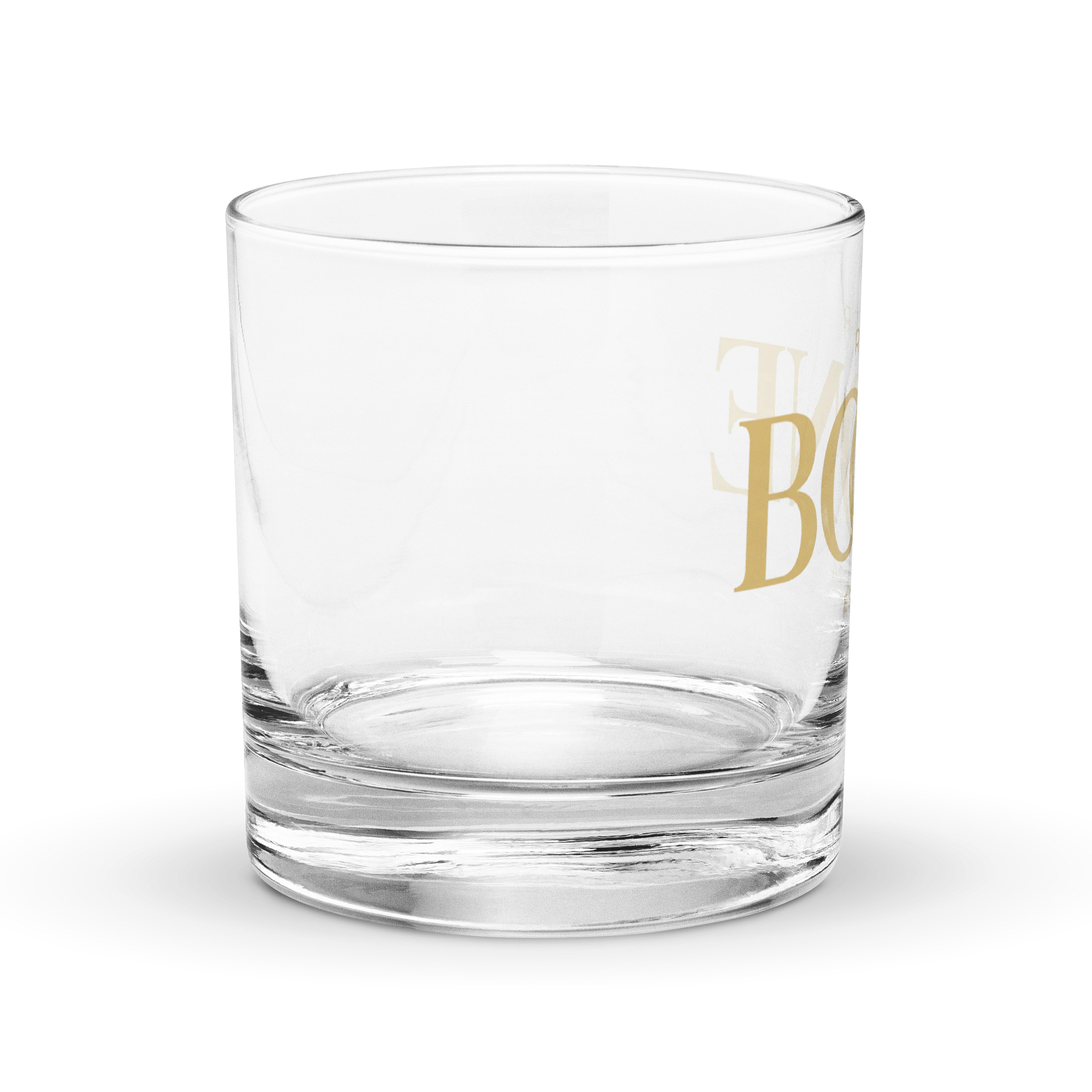 Ryker Boone "September Turns Gold" Rocks Glass (Gold Logo) product image (3)