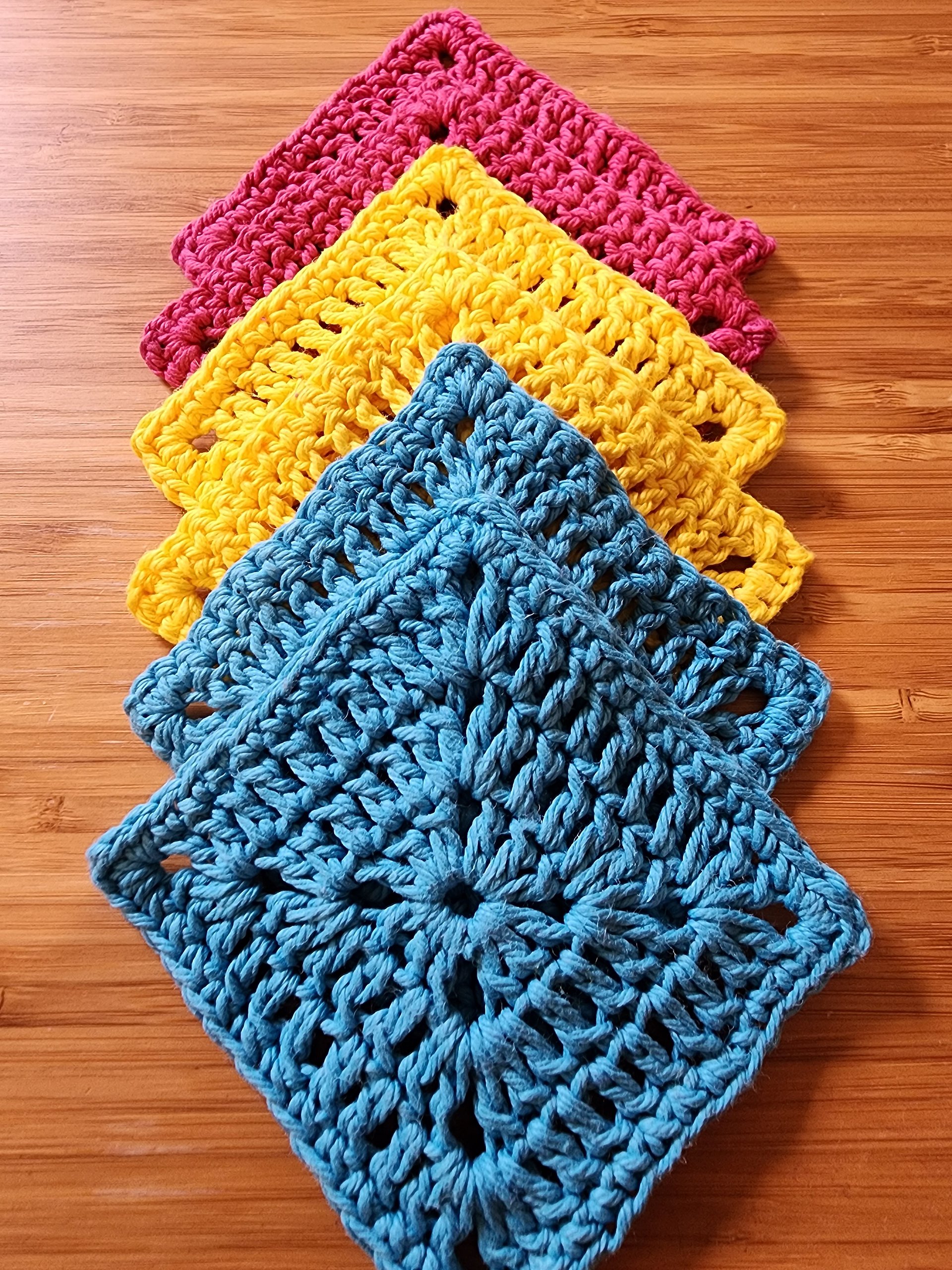 Crochet Rainbow Coaster Set: Handmade Cotton Pride Decor product image (8)