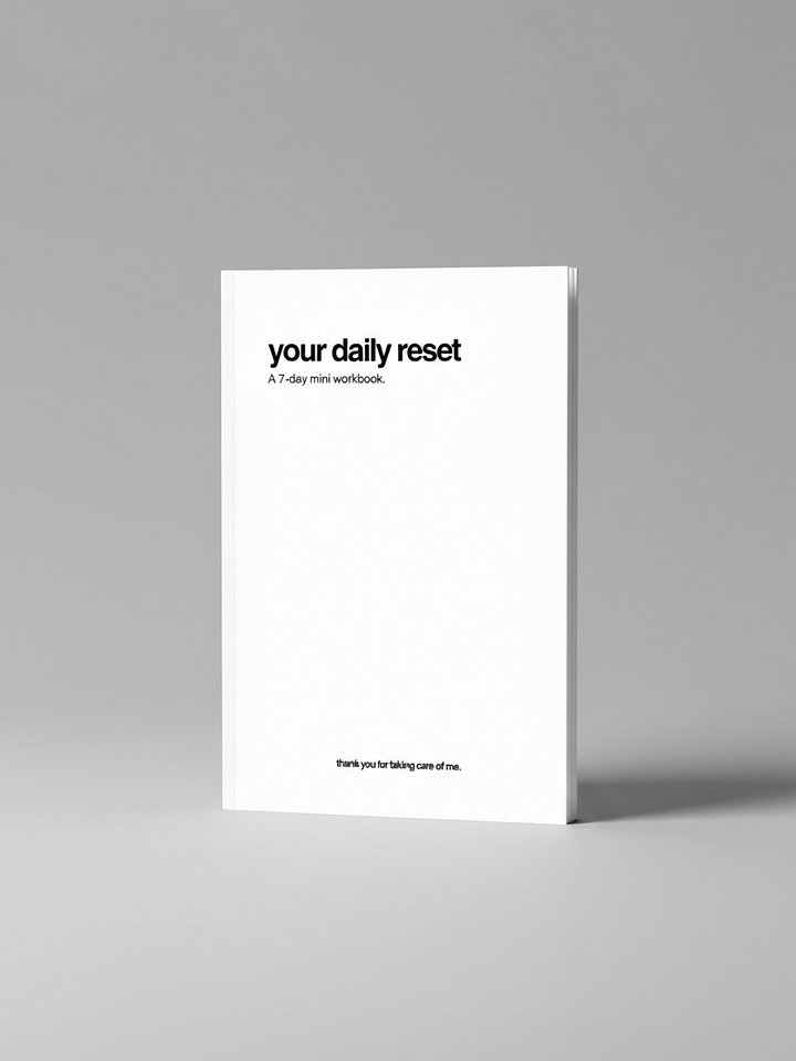 3-step Daily Reset: Mini workbook product image (1)