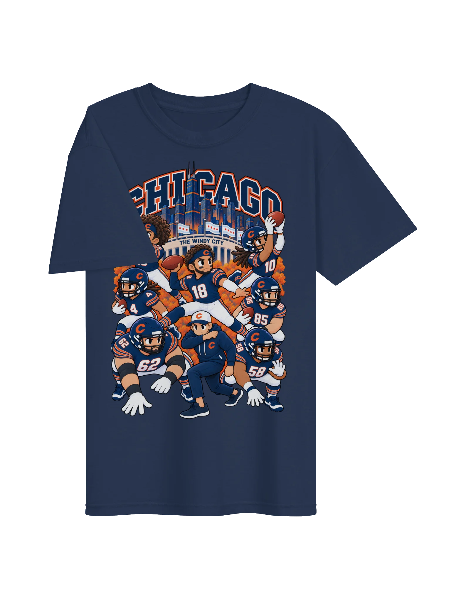 Chicago Football 2026 Animated Player T-Shirt product image (3)