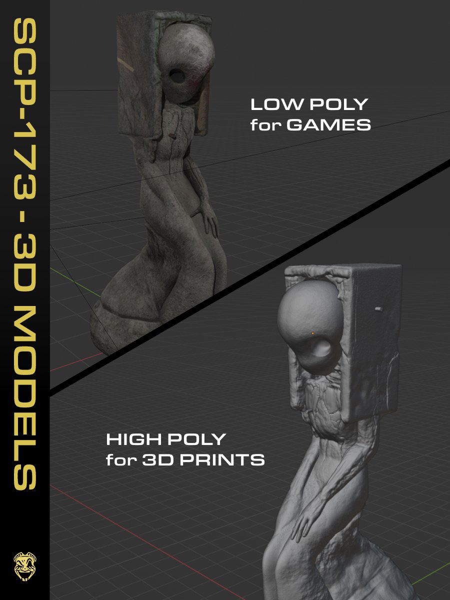 SCP-173 - 3D Models product image (1)