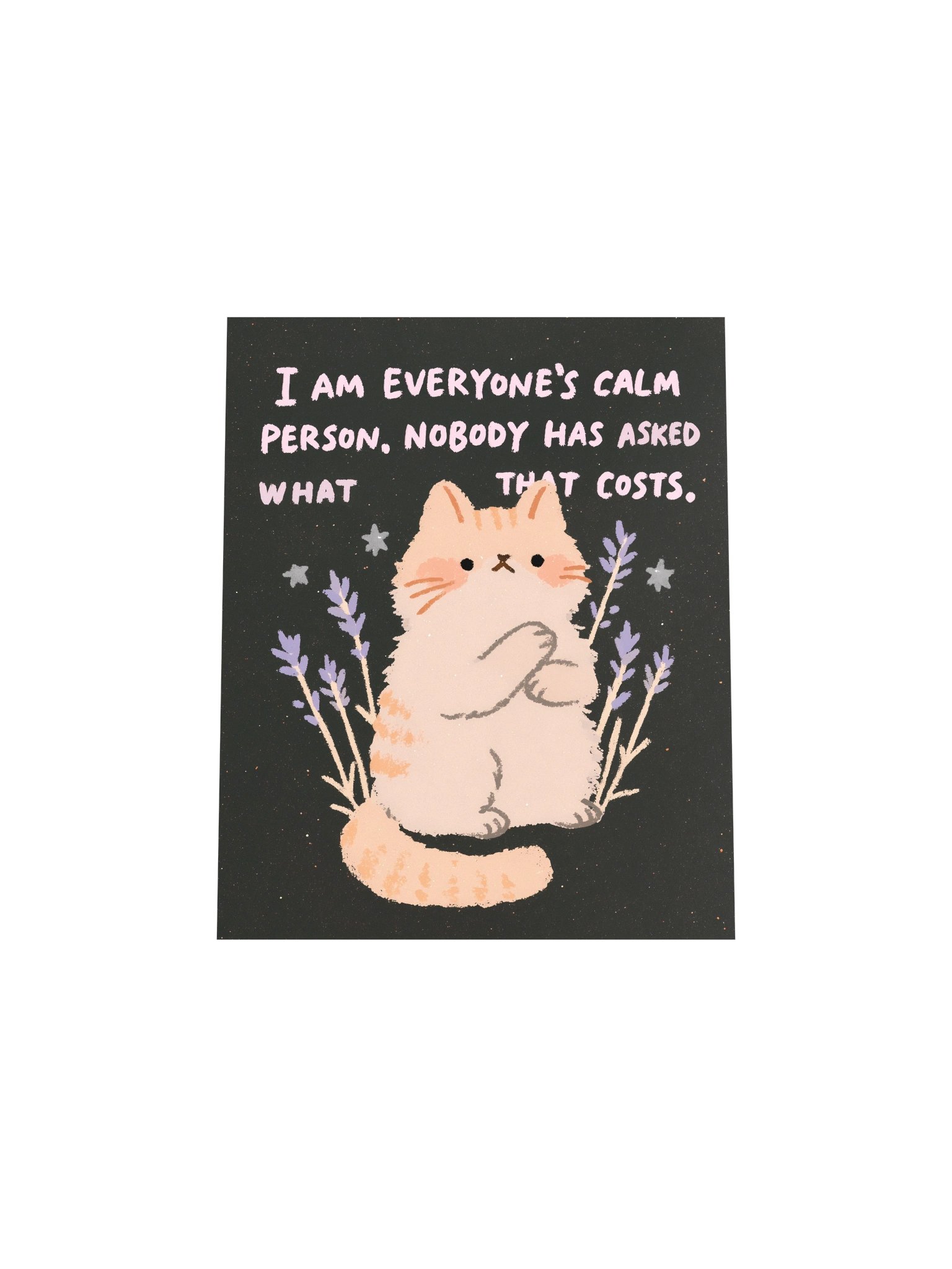 Calm Person Cat Quote Poster product image (17)