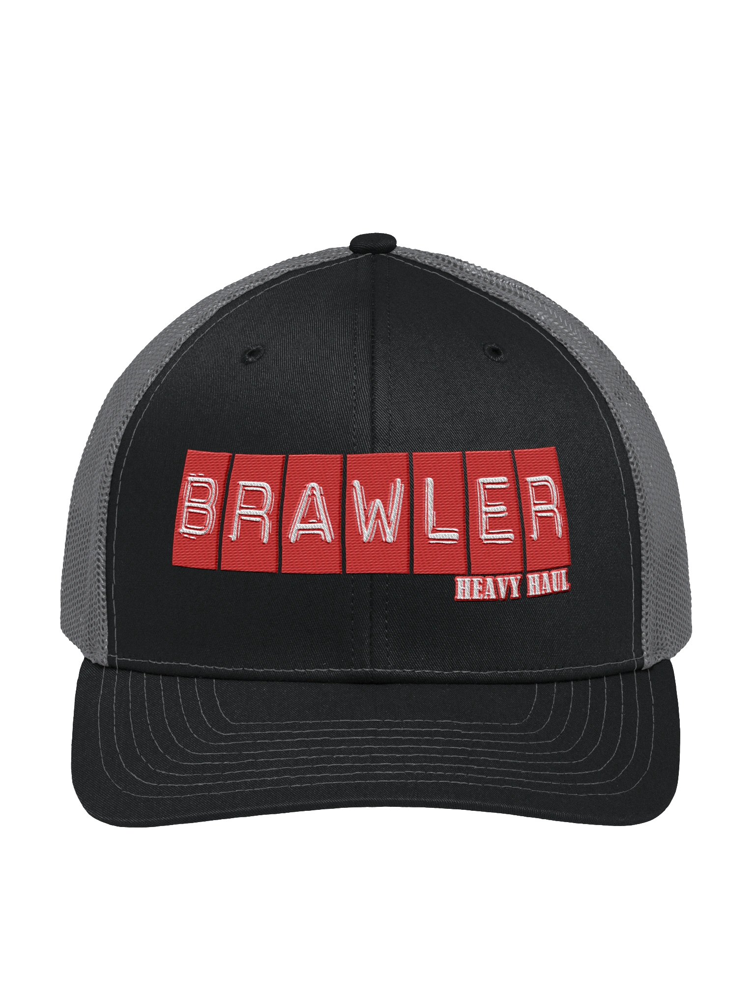 BRAWLER DYMO TEXT TRUCKER HAT product image (2)
