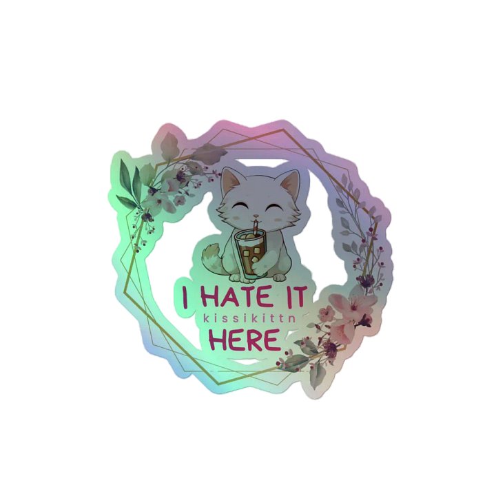 Kissi hates it here Sticker product image (2)