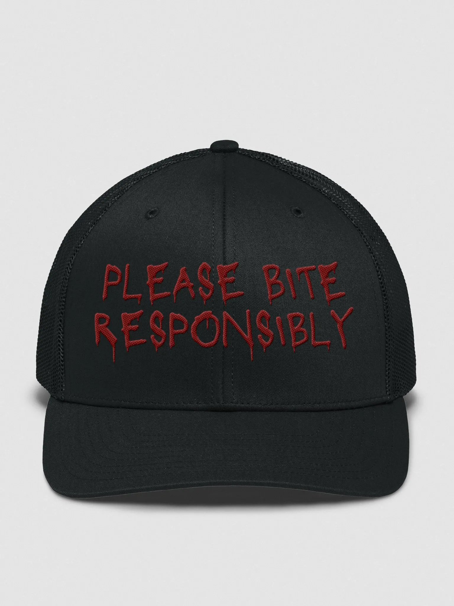 Bite Responsibly Snapback Trucker Hat product image (7)