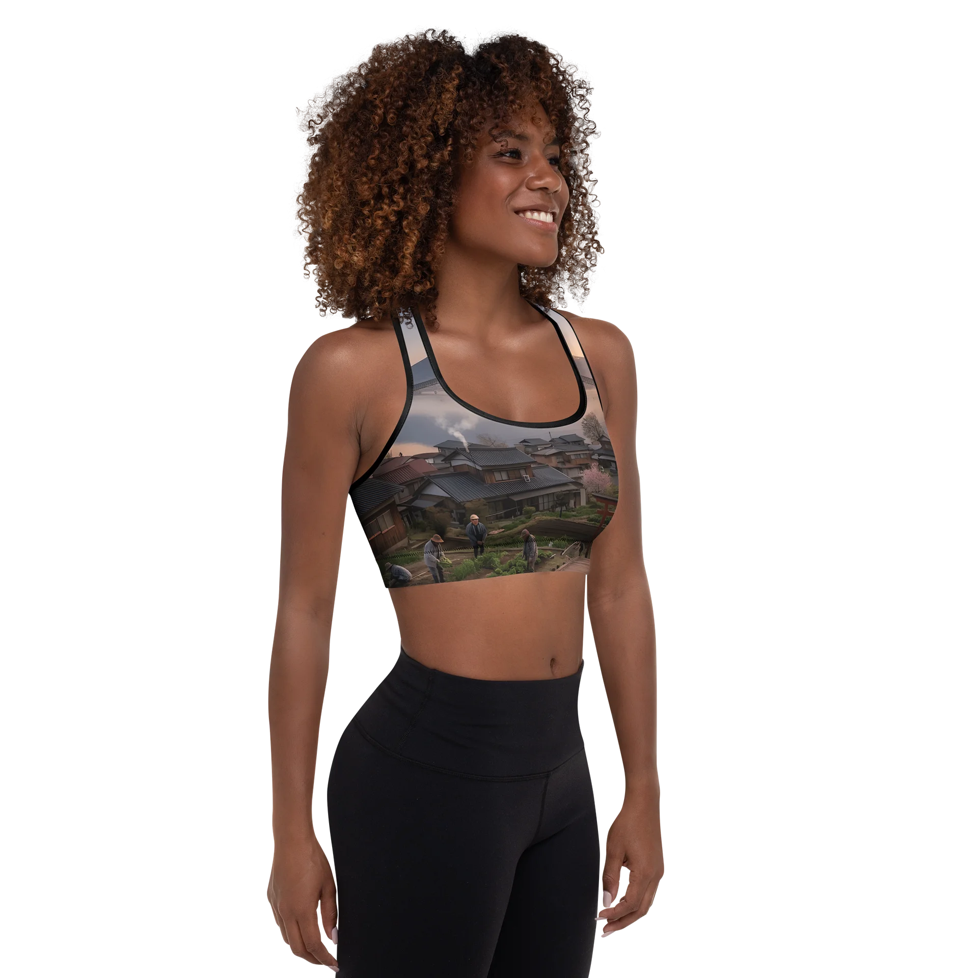 Mount Fuji Padded Sports Bra | Moisture-Wicking Workout Top product image (8)