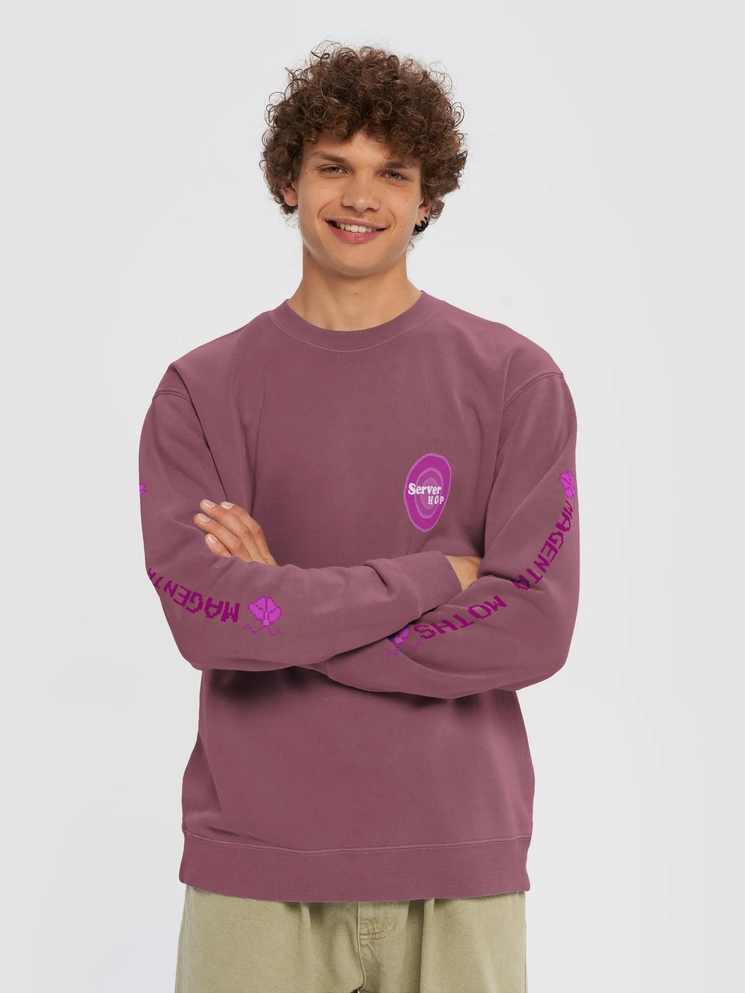 Magenta Moths Sweater product image (3)