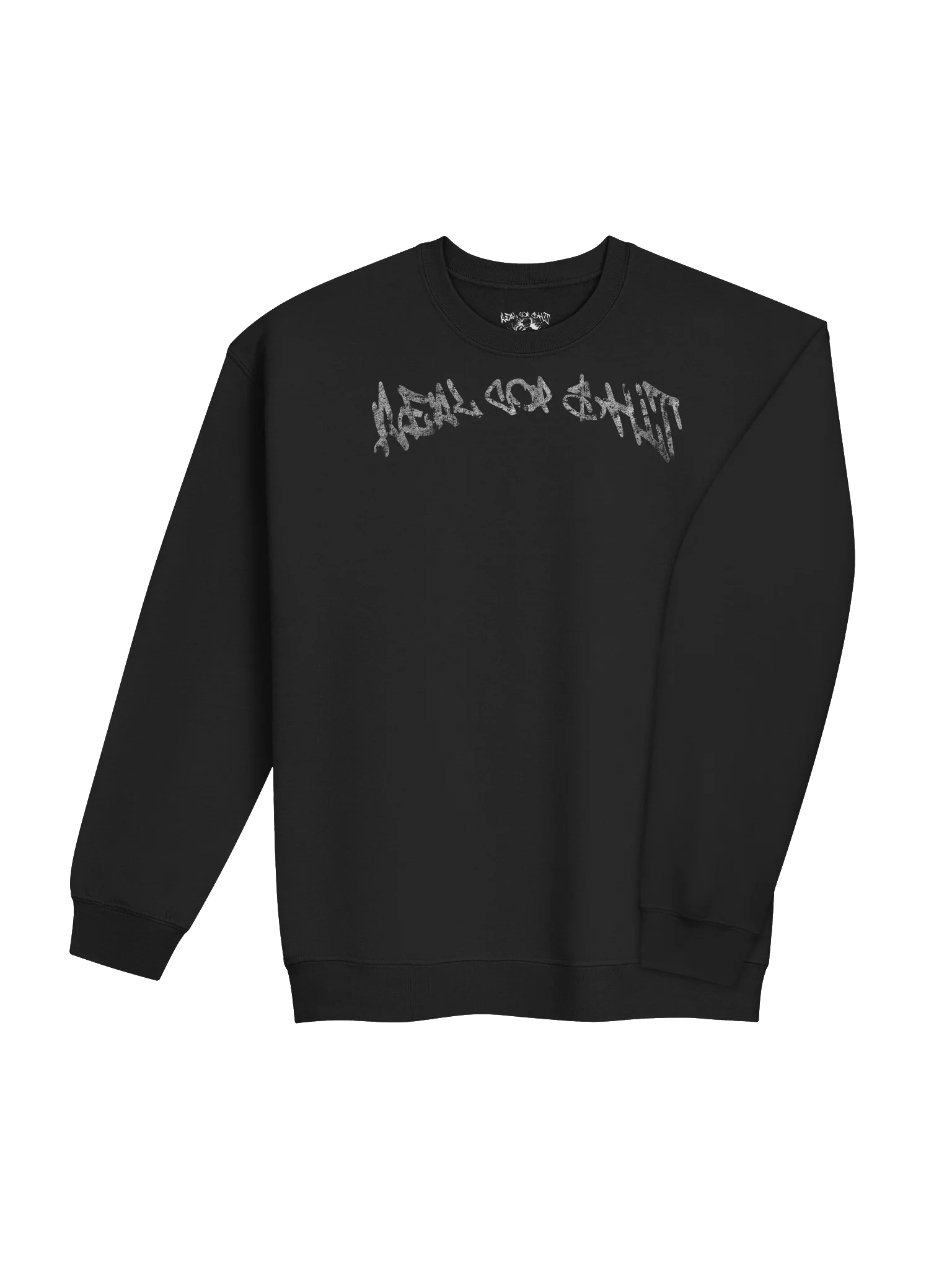 REAL COP SHIT TEXT BASIC CREWNECK product image (15)