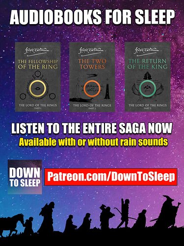 Fall asleep while I read The Lord of the Rings, complete! Both with and without rain sounds, exclusive to Patreon. 

Join Pat...
