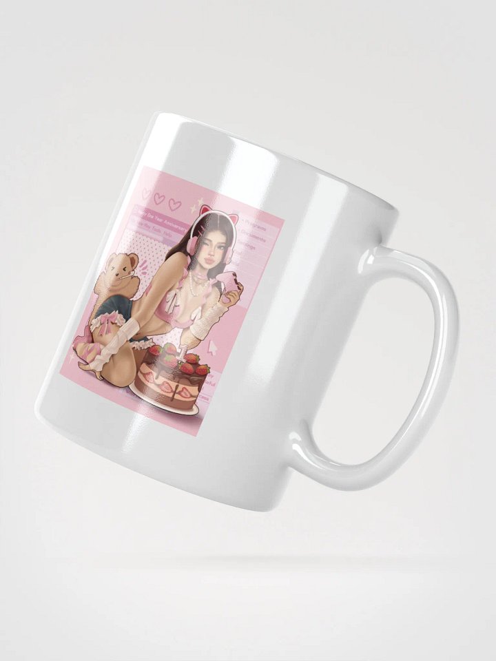 One year anniversary White glossed Mug <3 product image (2)