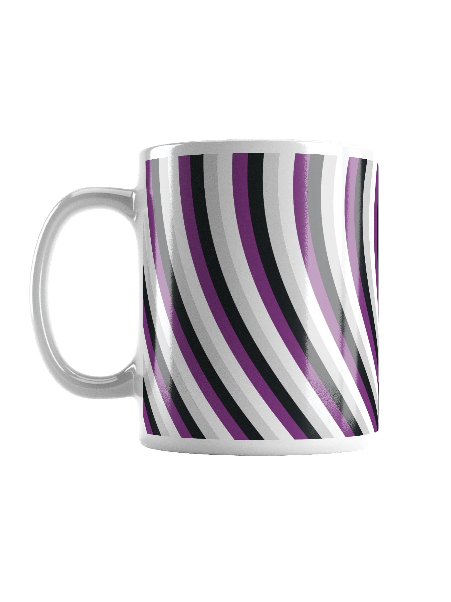 Asexual Pride Hearts Mug (Left-handed) product image (2)
