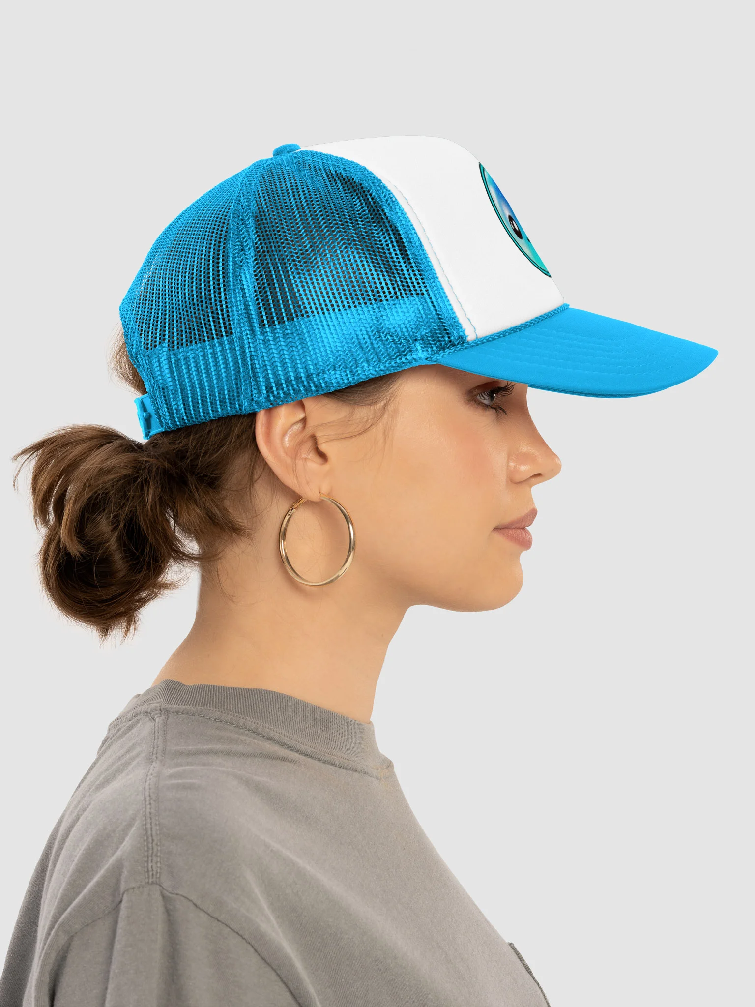 KEVBO "Team Water" Blue + White FOAM Trucker Snapback Hat product image (8)
