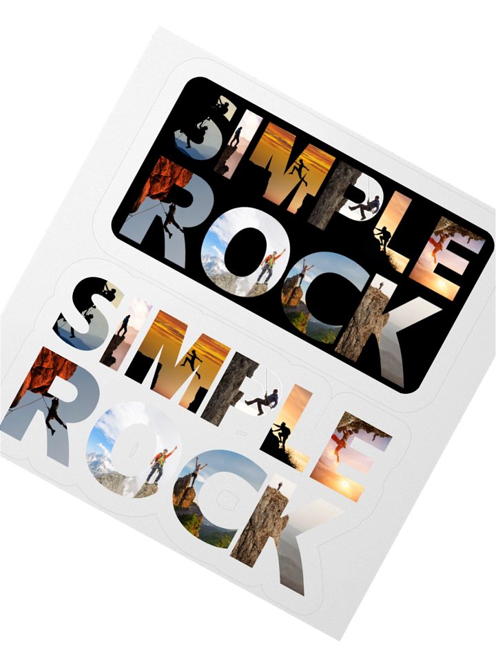 Simple Rock Collage Stickers product image (2)