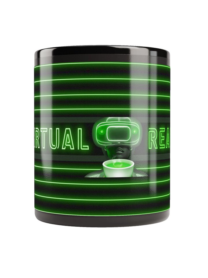 VIRTUAL REALITEA Black Glossy Mug product image (2)