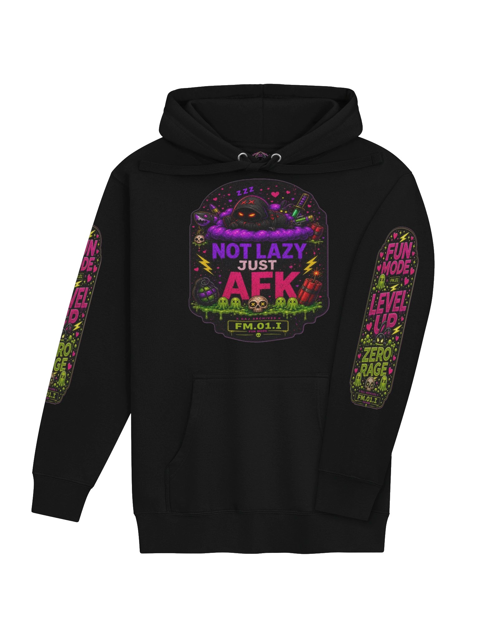 FUN MODE - NOT LAZY, JUST AFK Hoodie product image (4)