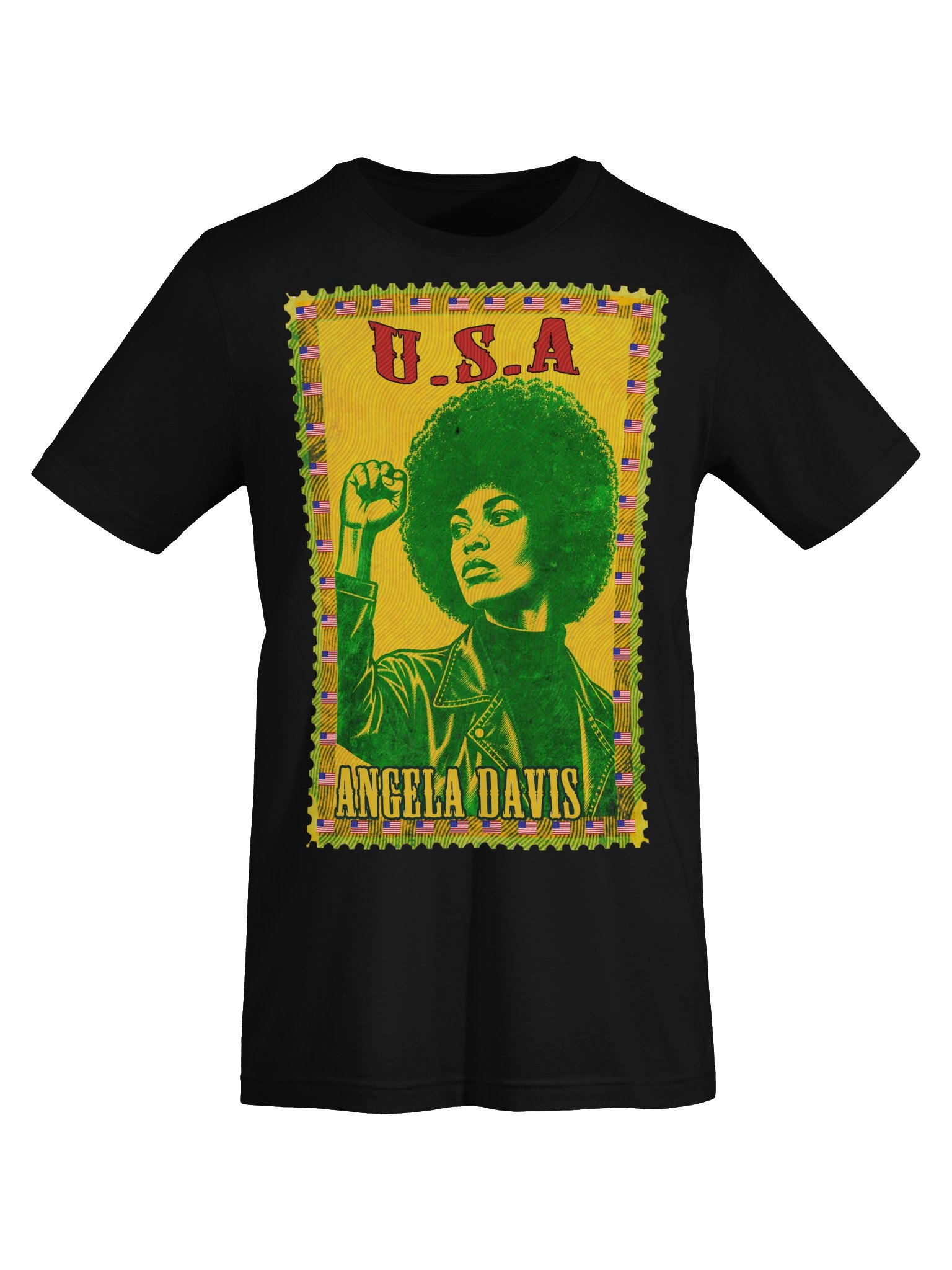 Angela Davis Vintage USA Postage Stamp T-Shirt product image (33)